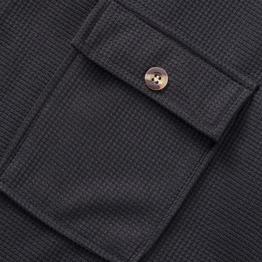 Men's Lapel Jacket With Pockets Casual And Comfortable Short Sleeved Coat