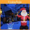 Colorful Inflatable Christmas Santa With Led Lights For Festive Holiday Outdoor Yard Decor