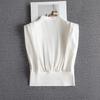 Women's Elegant V-Neck Pleated Short T-Shirt