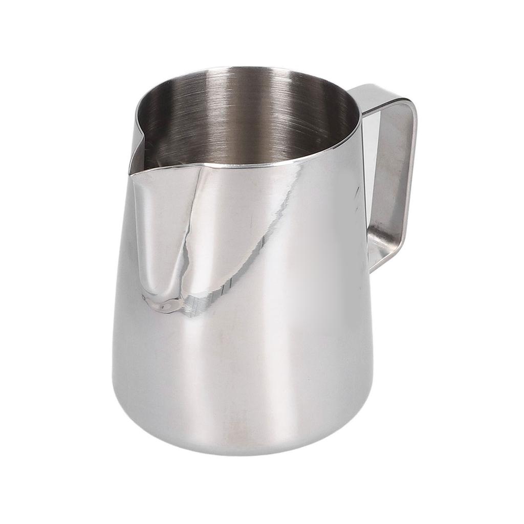 Milk Frother Cup 380ml 304 Stainless Steel High Durability Multifunctional Milk Frother Pitcher