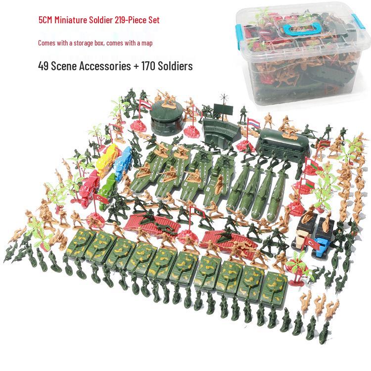 Children's 5cm Soldier Set Military Model War Game Sand Table