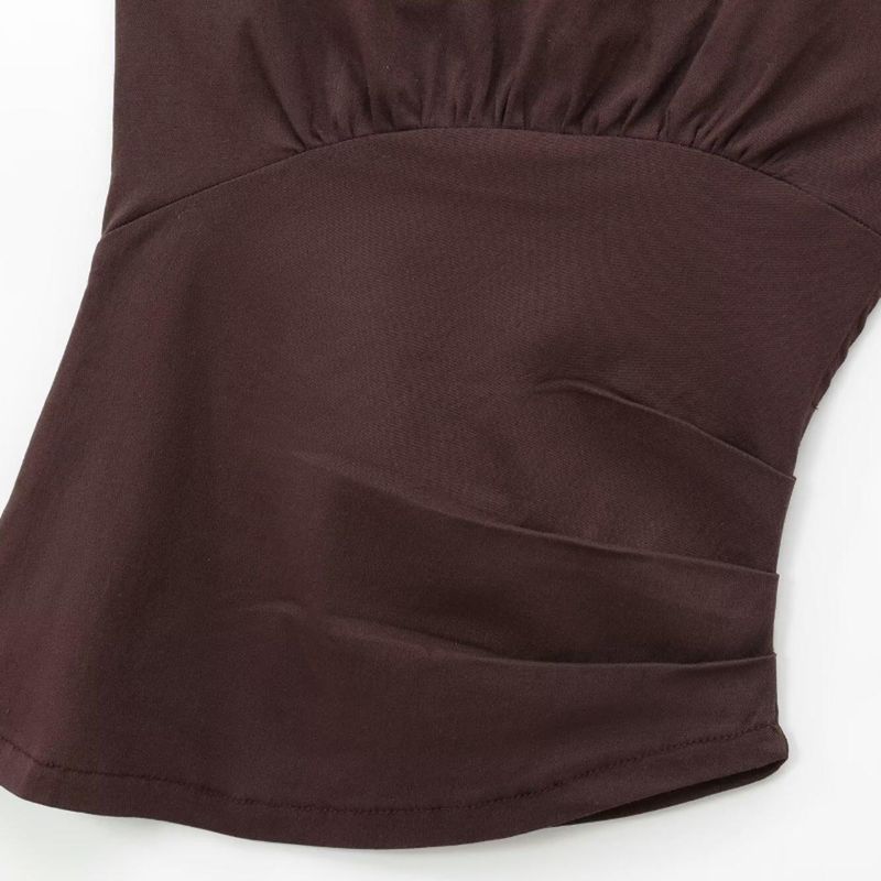 ZR New Fall Women's Clothing Fashion Style French Fashion All-Match Open Back Hanging Collar Sleeveless Tops 3644330