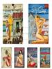 Vintage Surfing Girls Metal Sign Posters for Home Decor Fashion Art Wall Mural Bar Pub Sign Decor Metal Plate