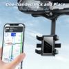 Universal Car Rearview Mirror Phone Holder 360 Degree Rotation Car Phone Holder Mount Stand For Dash Cam GPS Smartphone Bracket