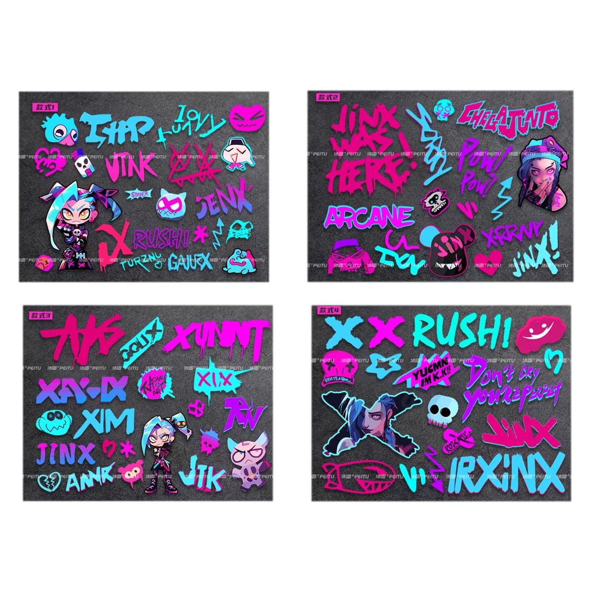 

Наклейка на машину League of Legends, Девушка-панк, Джинкс, Крутая, Водонепроницаемая, Изображение высокой четкости, Велосипеды (К)