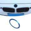 JHG18 1 Piece Front and Rear Logos 82mm/74mm Front and Rear Badge Decorative Rings Suitable for BMW 3 Series 5 Series 320LI 520LI