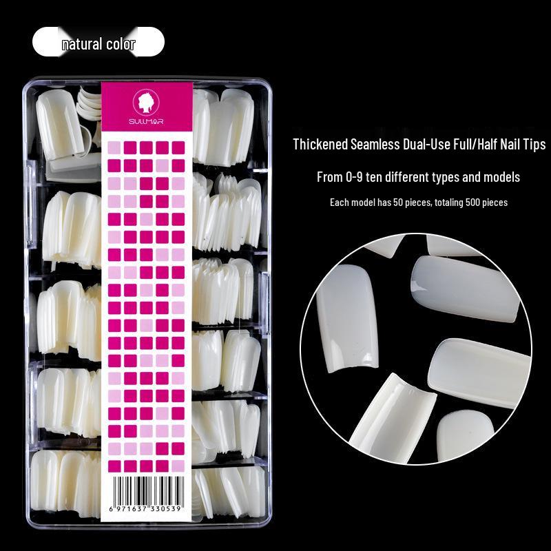 

Квадратные типсы двойного назначения: Полное/Половинное покрытие, 500 шт.