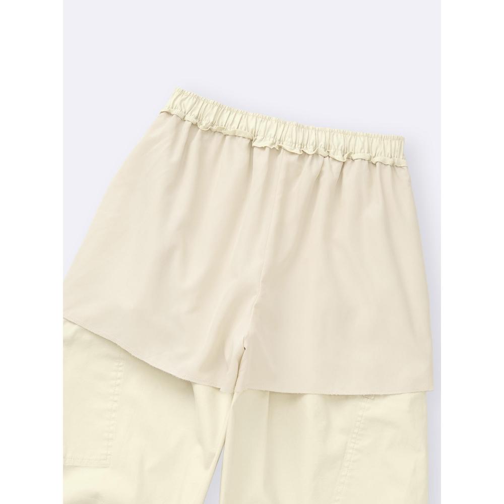 Gu By Uniqlo Cargo Barrel Ankle Pants+ec  Short Length 57.0 Cm 