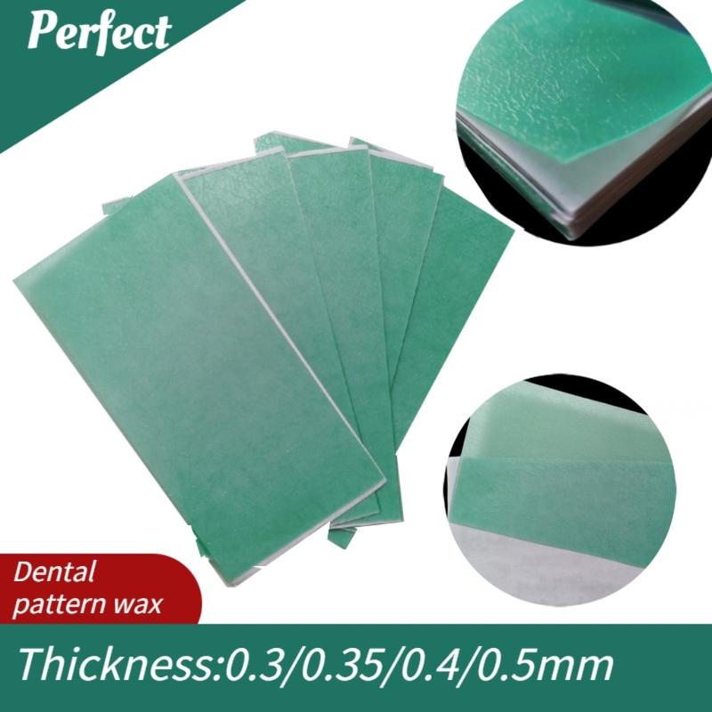 Dental Lab Material Dental Wax Base Plate Green Casting Wax Stippled Pattern Fine Coarse Auxiliary Wax Thin 0.3mm