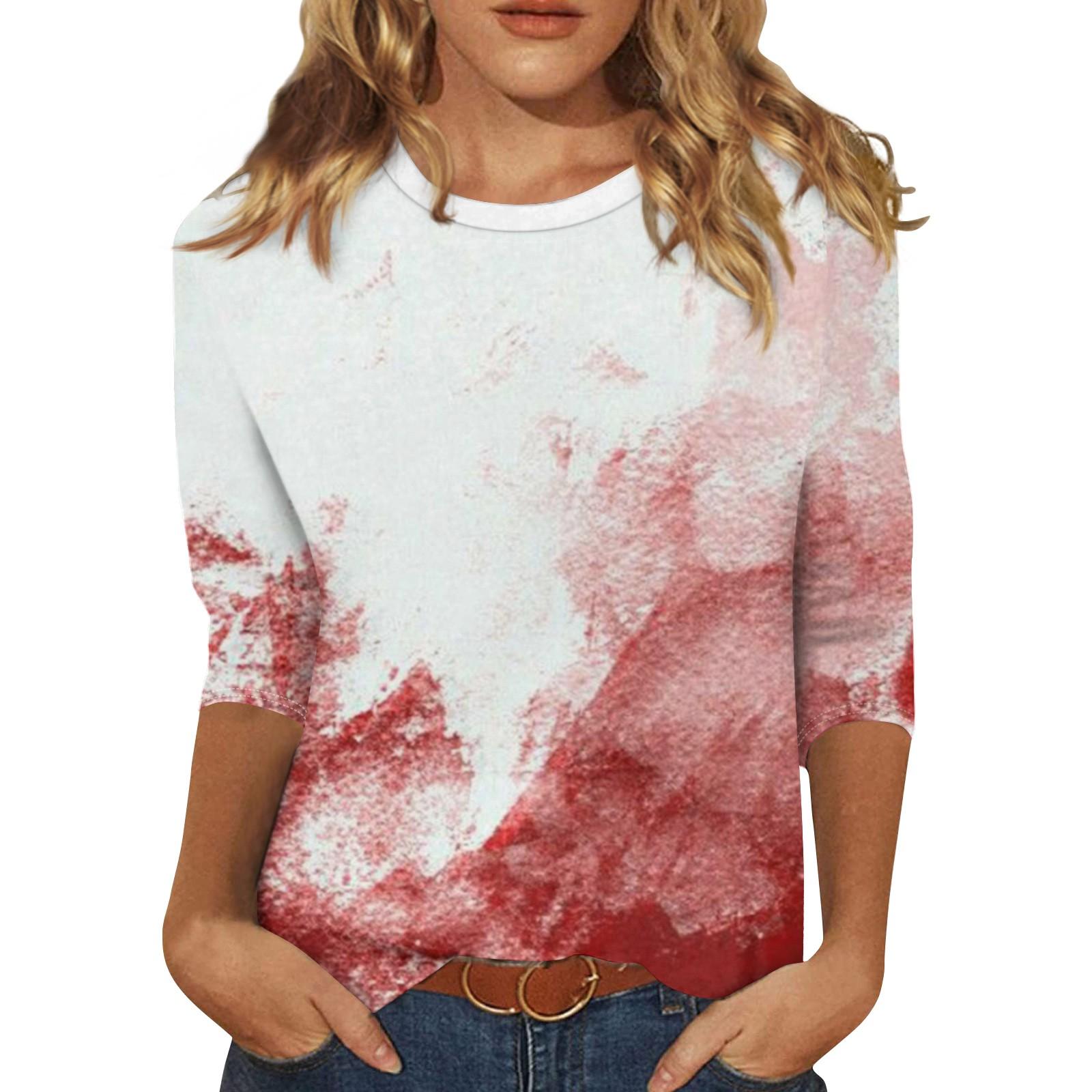 

Мода Женщины2024 Хэллоуин Печать Графические Футболки Блузки Повседневный Плюс Размер Базовые Топы Пуловер XXL