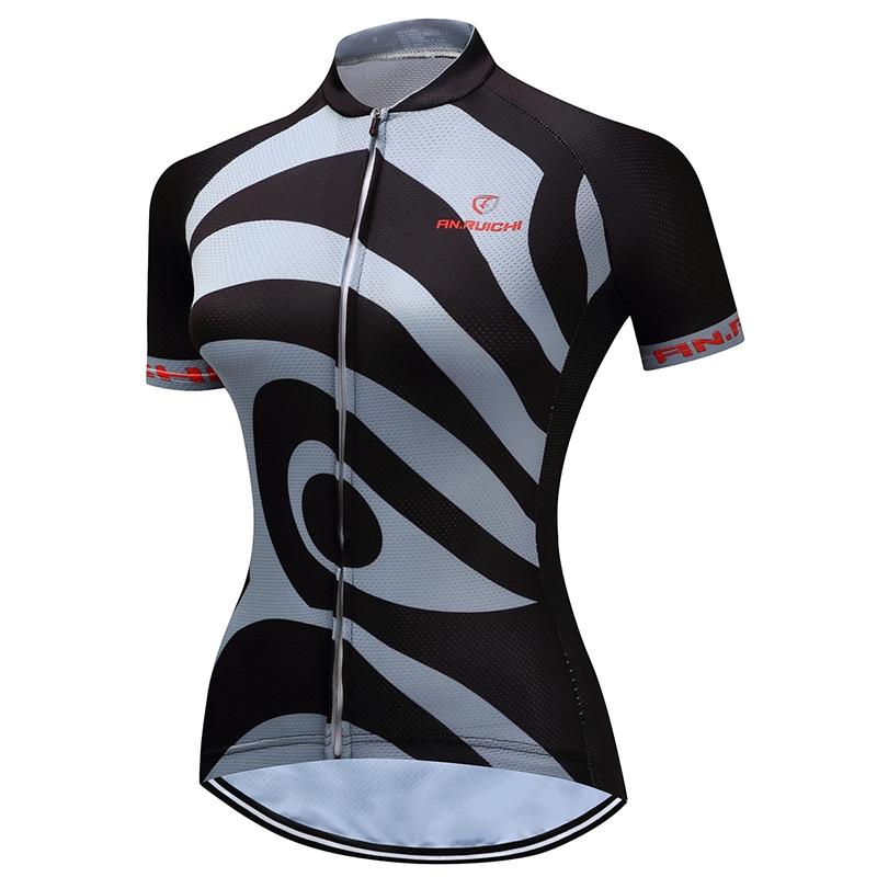 Summer Short Riding Bicycle Cycling Clothing Set Women Sport Jerseys Suits Black Bib Pants