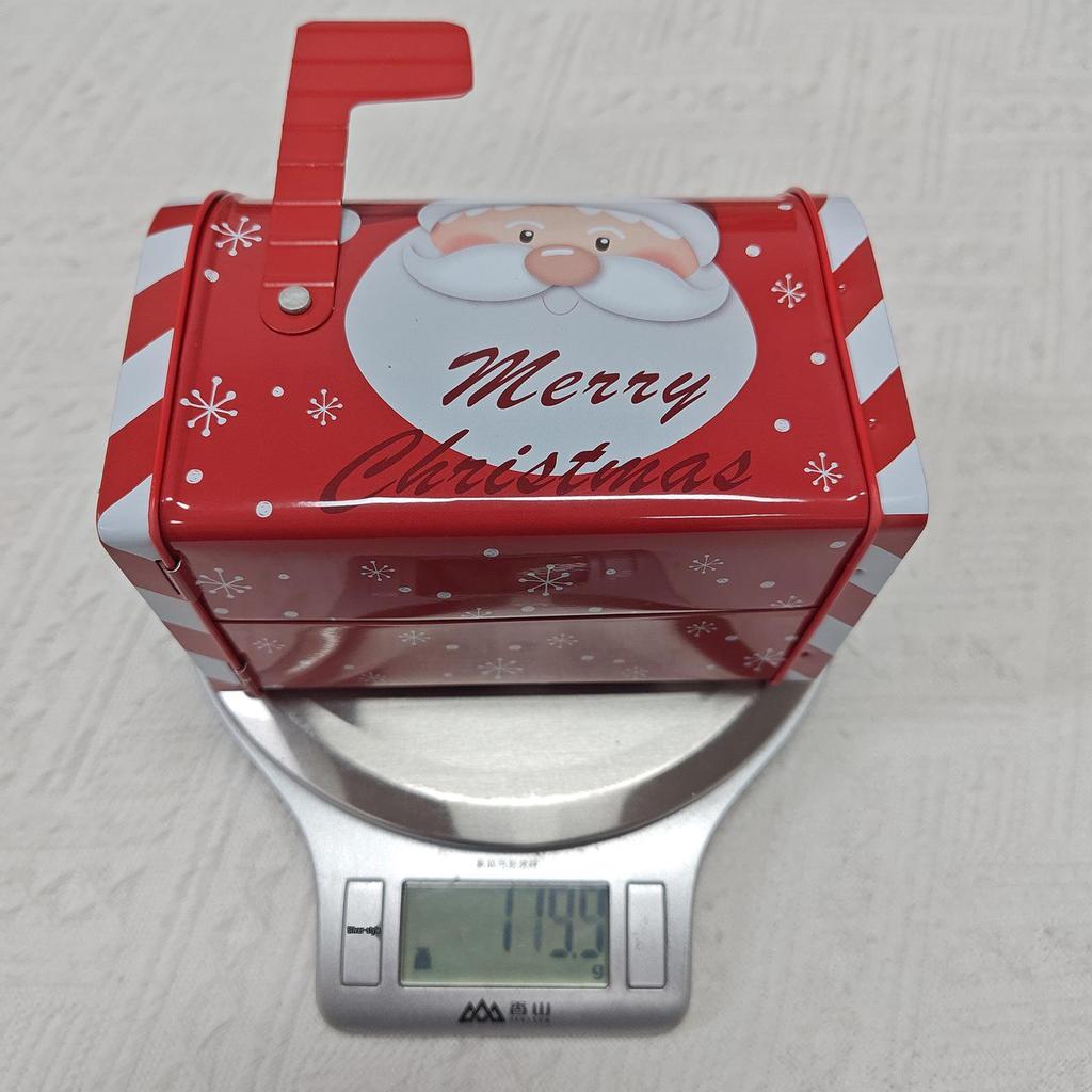 Haobei Weihnachtsbriefkasten Blech Geschenk- und Süßigkeitenbox Ornamente