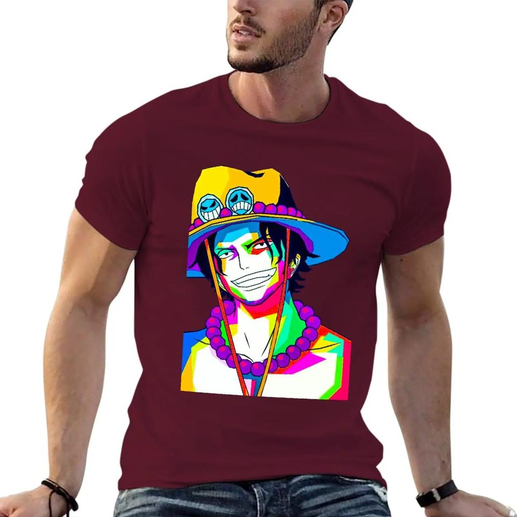 Portgas D. Ace T-Shirt plus size tops customs t shirts for cotton