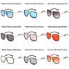 Metal Frame Square Sunglasses With Uv400 Protection For Outdoor Fashion And Parties
