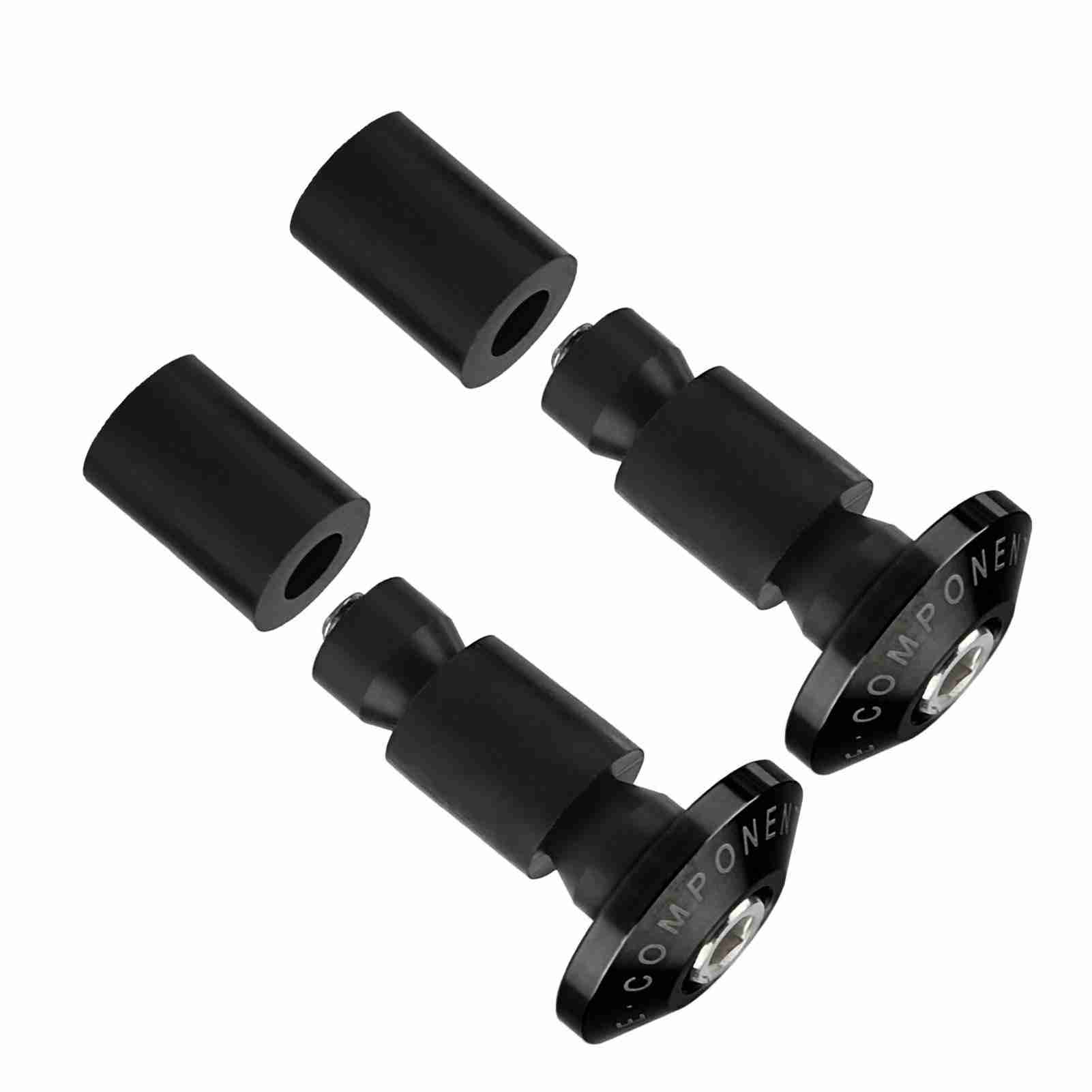 22mm 7 8inch Motorcycle Handlebar End Slider Plug Caps for Racing ATV Offroad Black чёрный