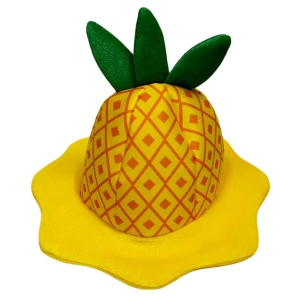 Soft Plush Cartoon Fruit Hat Comfortable Cosplay Headwear Pineapple Hat  Birthday Decorations