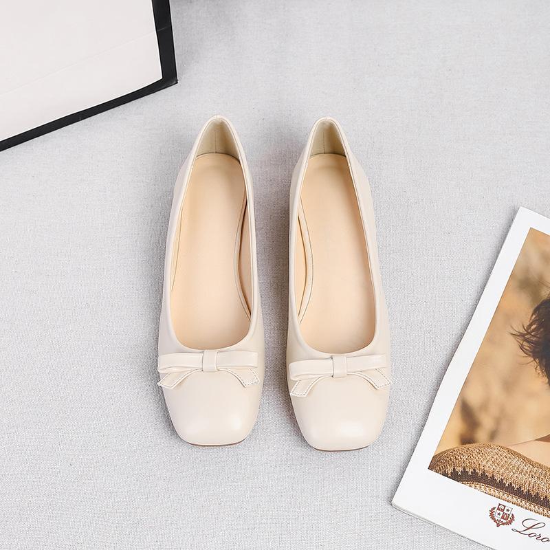 Women's Dress Shoes Wedding Square Toe Low Heel Pumps Shoes Slip On Chunky Block Heels for Women Comfortable Dress Shoes for Office Work Business
