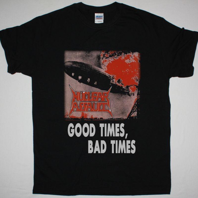 Nuclear Assault Good Times Bad Times Black T-Shirt Tee S разноцветный