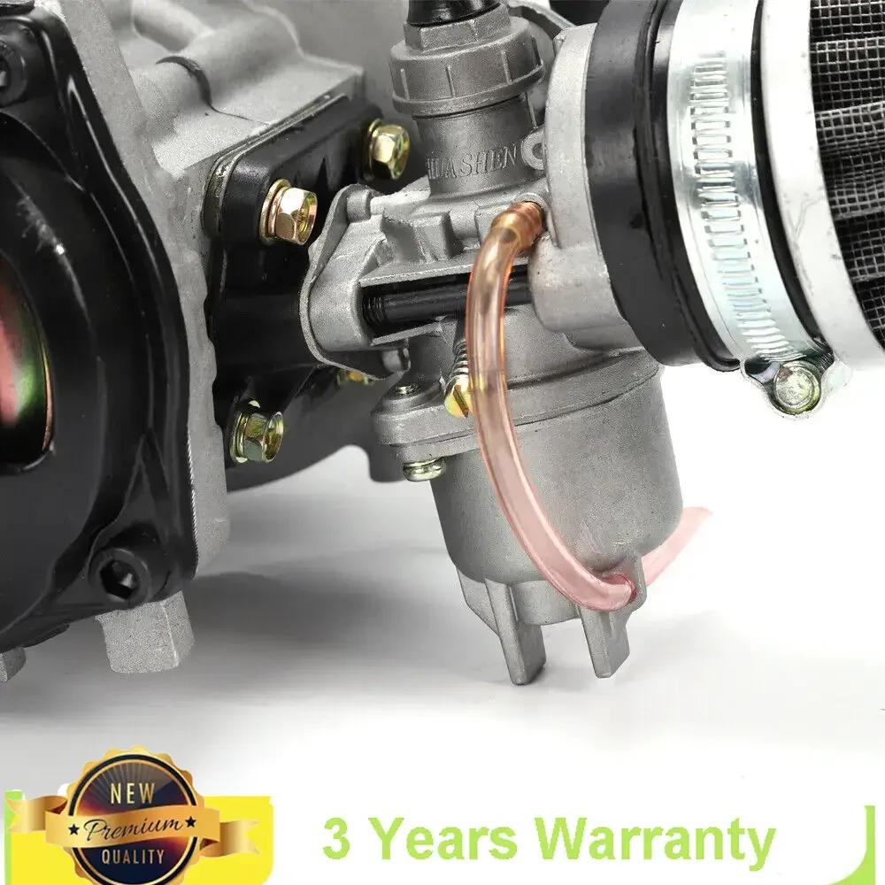 49cc Aluminum Two-stroke Minimoto Engine Motor Parts Kit Pull Start Complete Engine Unit for Scooter Pocket Dirt Bike Quad ATV