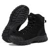 Men's Waterproof High-Top Desert Combat Boots - Wear-Resistant, Anti-Slip, Breathable, Large Size for Autumn/Winter Mountaineering & Hiking.