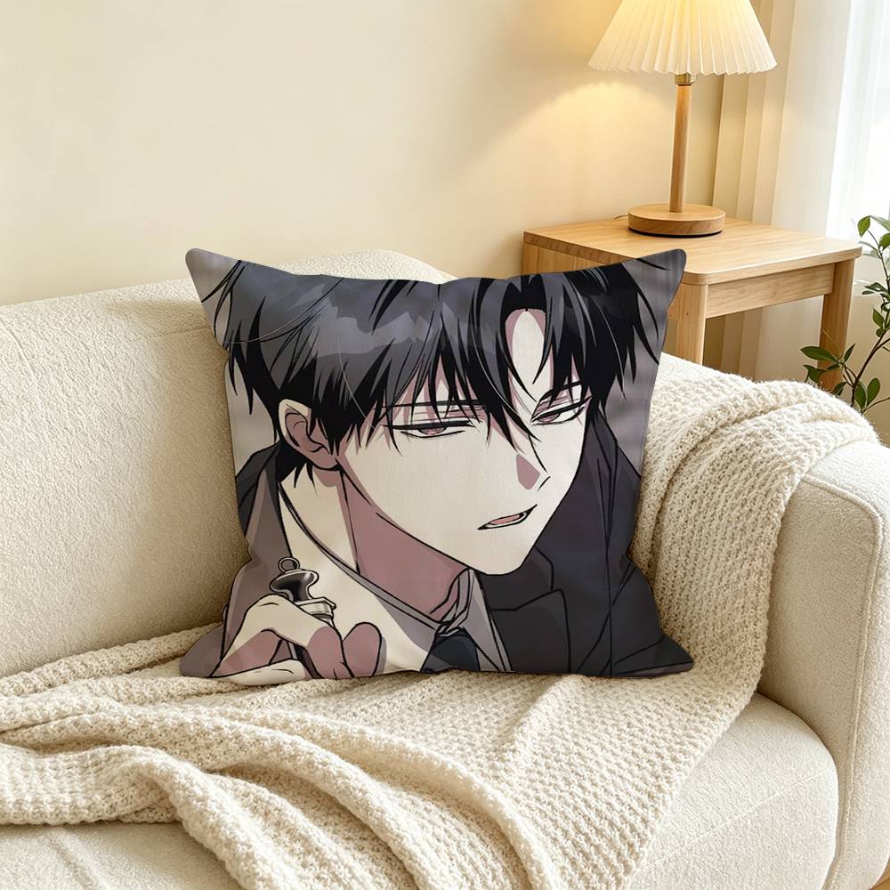 Novel GSGW K-Kim S-Soleum Square Double-Sided printed Pillow Case Bedroom Bedside Pillow Sofa Cushion Cover