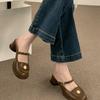 Fashion 2025 Spring Summer Thick Heel Women Mules Slippers Shoes Fashion Cover Toe Slip On Shoes Ladies Casual Street Style Sandalias