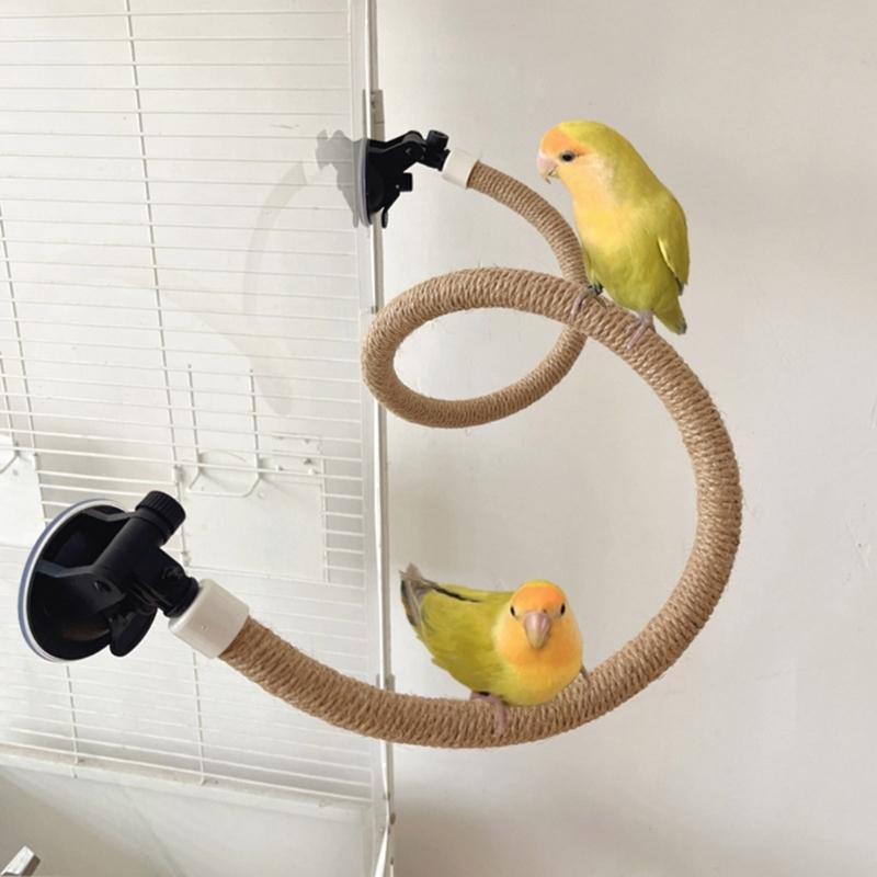

Parakeets Perch Bird Perches Standing Perch Suction Cup Folding Perch for Pecking Grinding Bird Enrichment Accessories D2RD