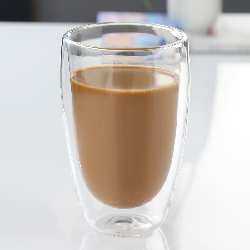 Heat Resistant Double Wall Glass Cup 80-450Ml Beer Milk Coffee Water Cups Transparent Cup Wholesale Glass Drinkware Mug