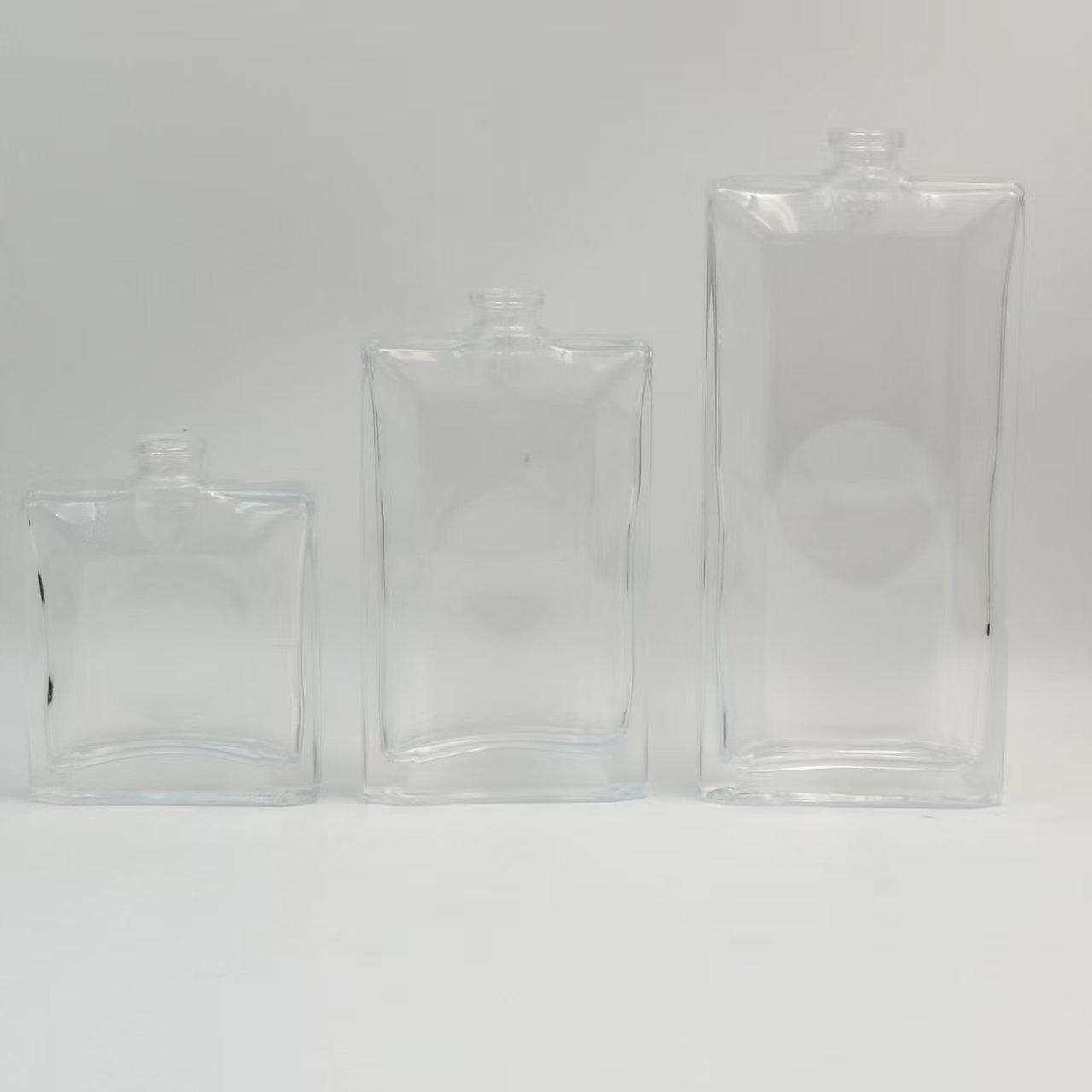 Transparent Glass Perfume Spray Bottle - Empty Cosmetic Sample Dispenser 30ml