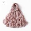 58 Colors Women Candy Color Voile Scarf Plain Solid Pashmina Female Warm Cotton Viscose Scarves Blanket Shawls And Wraps Bufanda