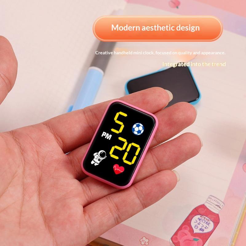 Mini-Motorraduhr Wasserdichte Armaturenbrett-Uhr Motorrad Digitale Uhr LED-beleuchtet Für Radsportbegeisterte Pendeln Urban