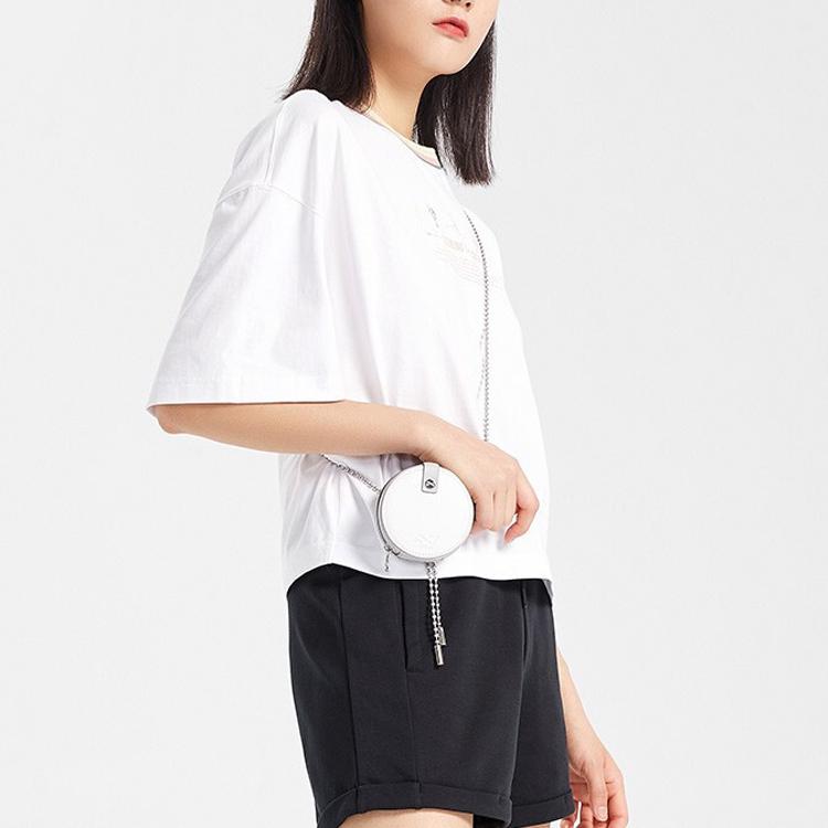 Li-Ning Casual Sports Series Loose Half Sleeve T-Shirt Women Tops White AHSQ246-3