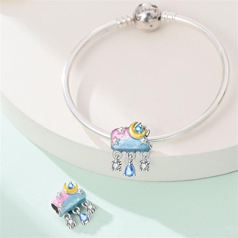 Colorful Clouds Charms   Copper Original Beads Fit Original  Charms Bracelet Beads Jewelry Gifts For Women