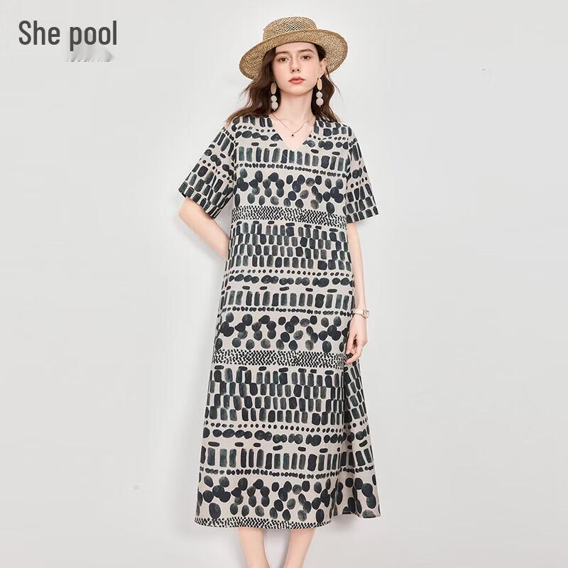 

Lyocell Linen Relaxed Mid-length Dress M
