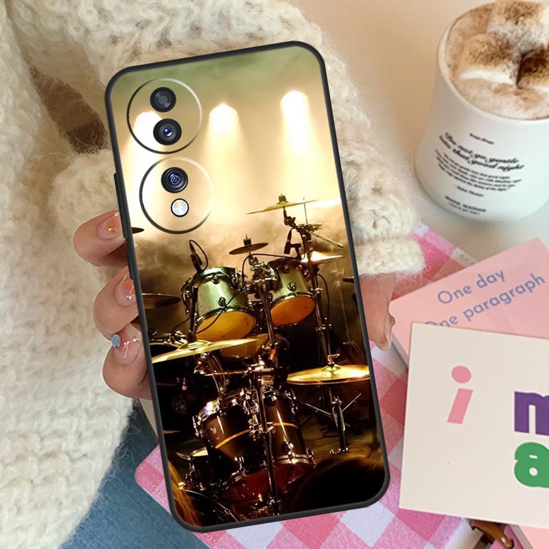 Musical Instrument Drum For Honor Magic 8 7 6 5 Pro Case For Honor Win RT X9d X9b X9c X9a X8c X8b 200 400 70 90 Lite