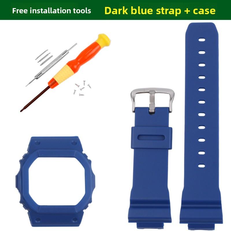 For Casio G-SHOCK DW-5600 GW-B5600 GW-M5610 mod kit Resin Watch Strap case DW5600 Silicone Rubber Watchband bezel wristband men