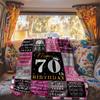 Birthday Queen 70Th Customize Your Name Rv Blanket Comfortable Soft And Lightweight Allseason Multipurpose Blanket Suitable For Travel Camping Picnic