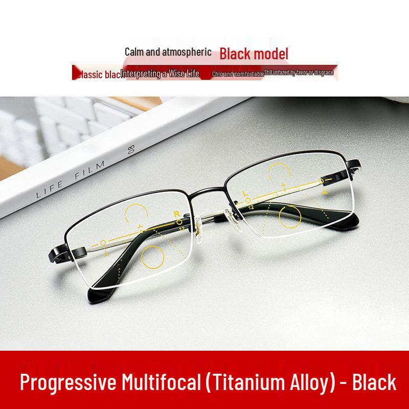 Smart Progressive Multifocal Reading Glasses - Anti-Blue Light, High-Definition for Men & Women