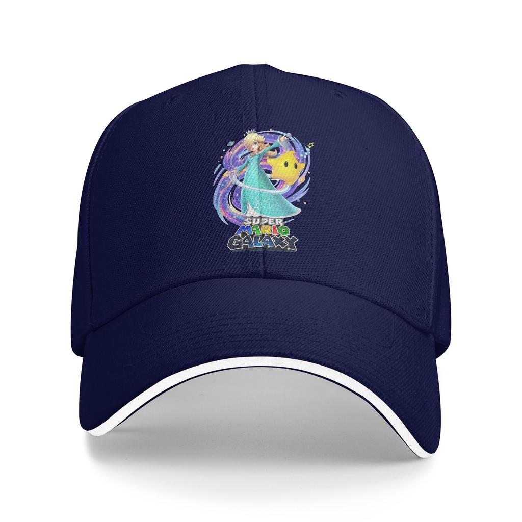 Rosalina Marios Galaxy Movie Baseball Cap Casual Sandwich Hat for Men Women Polyester Dad Hat Outdoor