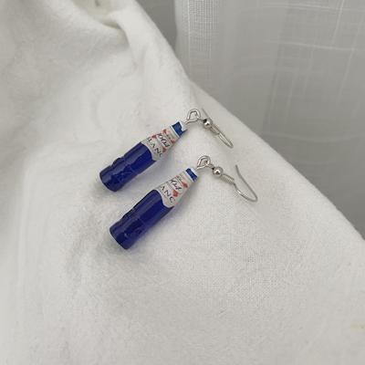 Personalized Simulation Minis Beer Bottle Earrings Creative And Interesting Girl Wine Bottle Earrings