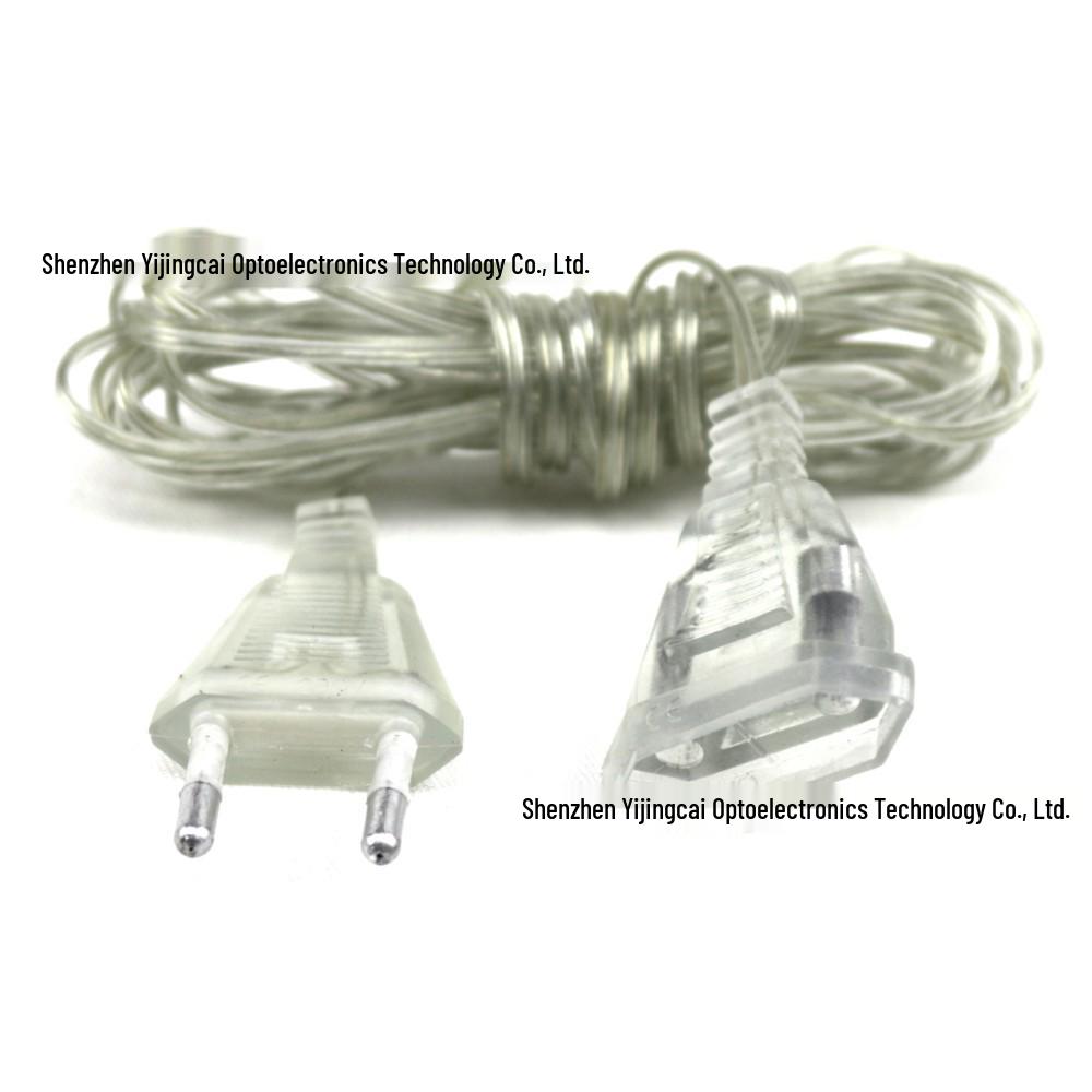 3m LED Icicle Curtain Light with Plug Extension Cord