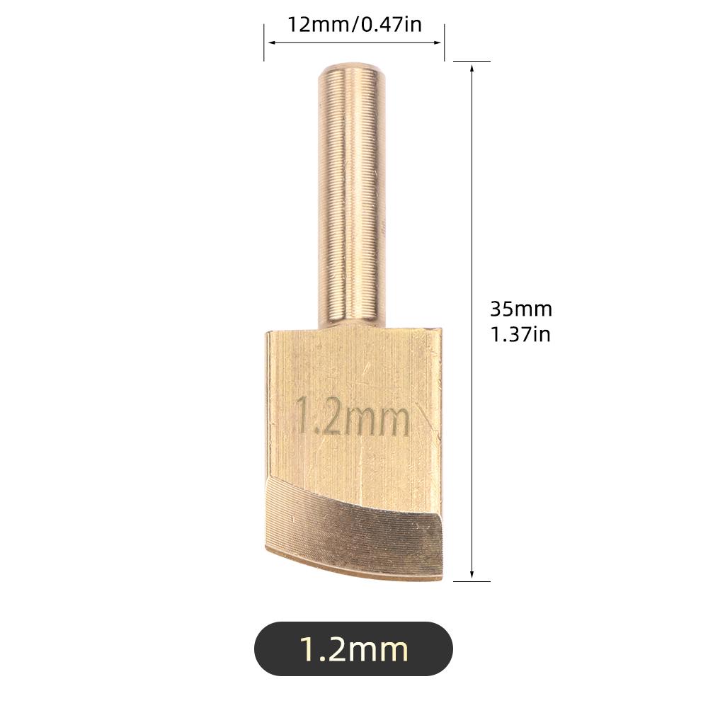 1pcs Leather Edge Soldering Iron Brass Head, DIY Process Pressure Edge Sealing Soldering Iron Tips Tool, DIY Leather Edging Tool