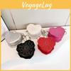 Chic City Style Heart-shaped Spider Web Shoulder Bag With Car Line Decoration Soft Pu Material