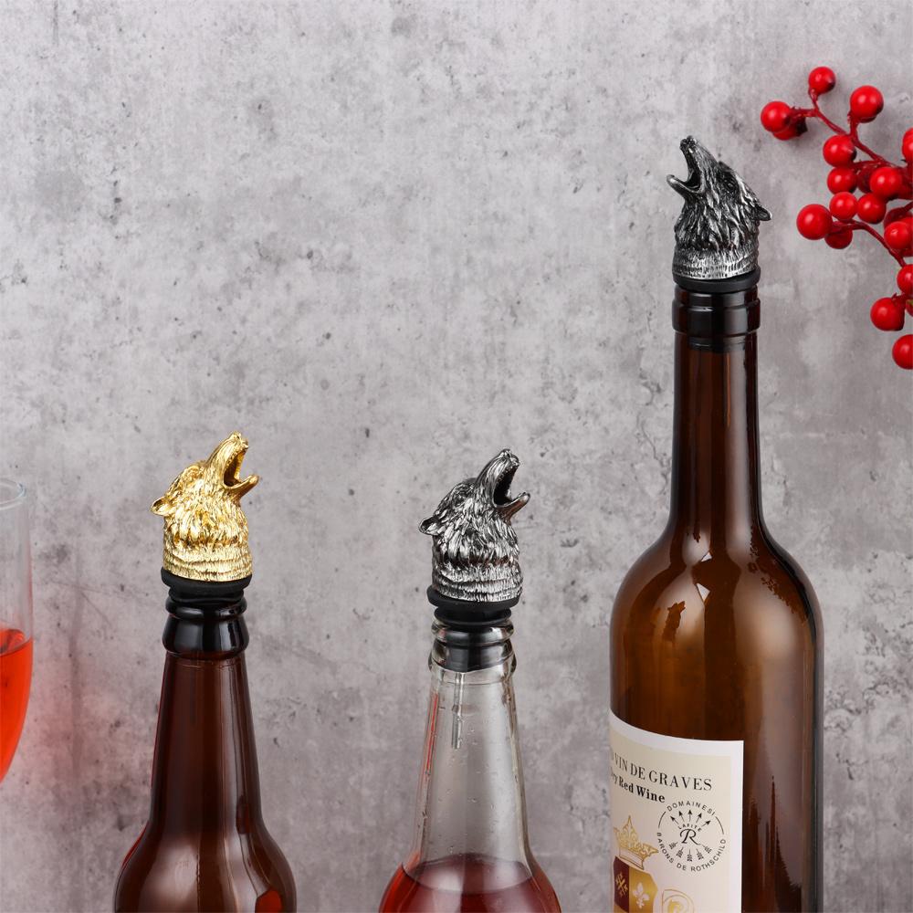 Gadžety Kuchyňské potřeby Zátka na láhev s ústím na víno Vlčí hlava Barové náčiní Nalévač na víno