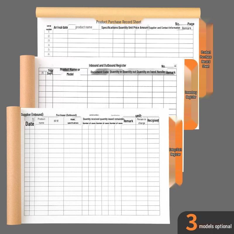 Warehouse Accounting Ledger: Inbound/Outbound Goods Record Book A4