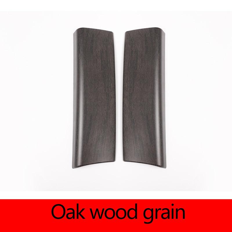 ABS Carbon Fiber/Oak Wood Grain Car Central Control Armrest Box Cover Trim For Mercedes-Benz B-Class GLA GLB CLC Car Accessories Oak wood grain