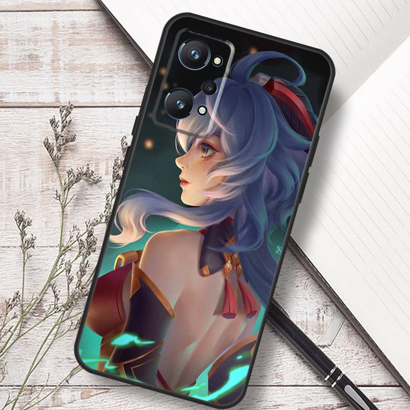 Genshin Impact Ganyu For Realme 12 13 10 11 14 Pro Plus GT 6T 6 5 GT7 Pro C61 C55 C53 C51 C21Y C25S C75 C67 Case