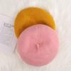 Woolen Warm Winter Kids Berets Solid Color Baby Pumpkin Cap Infant Winter Beanie  For Baby Girl