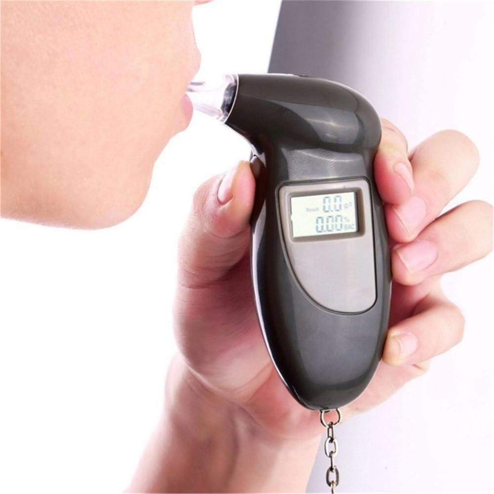 Přesně přenosný digitální dechový alkohol tester Profesionální dechový analyzátor Mini Police Alcotester LCD obrazovka Alkoholový dechový tester Podsvícení displeje