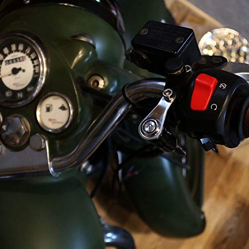 VISPREA Metal Button with LED Light Universal Handlebar Switch Central